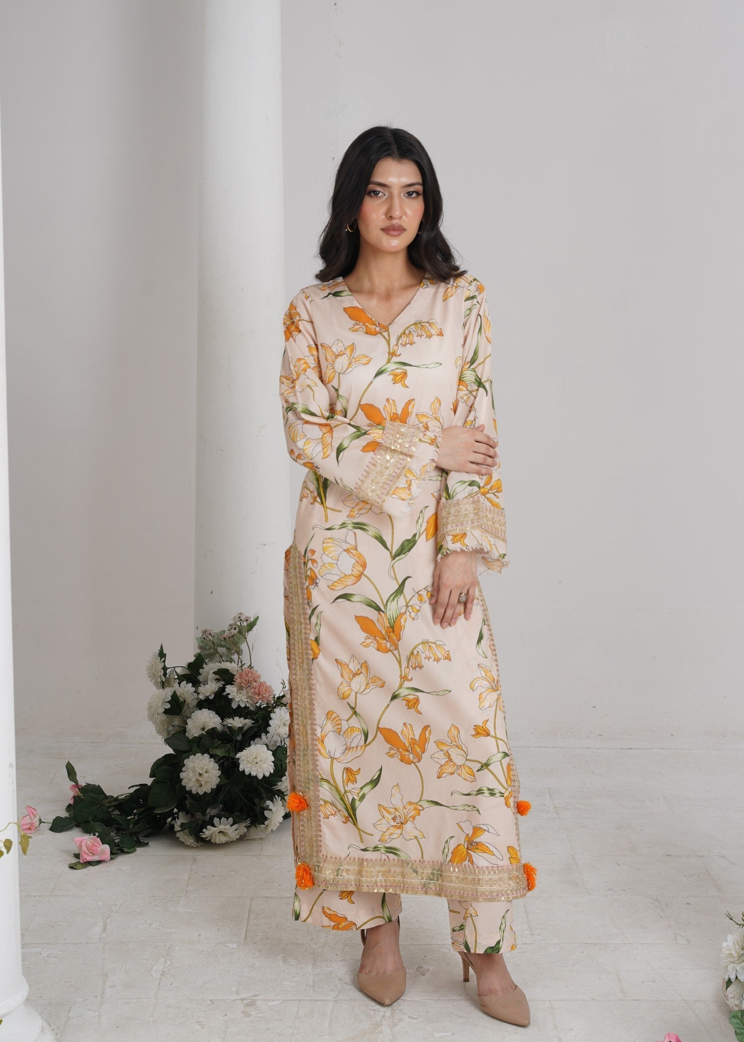 Naqash Pearly Bloom Women 2pcs