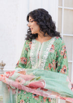 Safdar Embroidery Printed Pure Lawn Embroidered 16 Women 3pcs