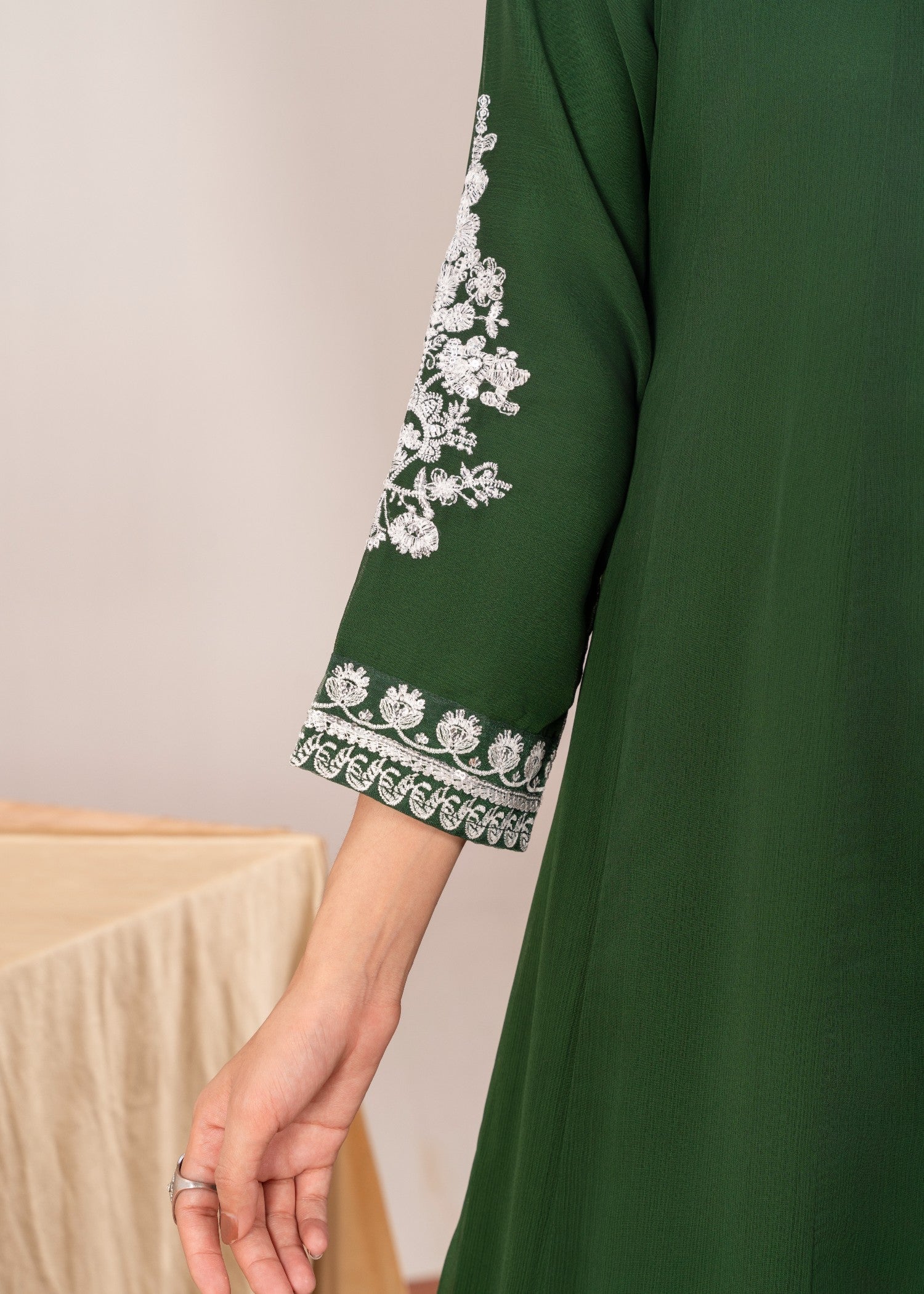Four Season Boutique NIMRA PISHWAS GREEN Women 3pcs