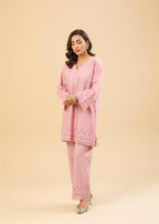 Zenyre Pink Chikankari Set Women 2pcs