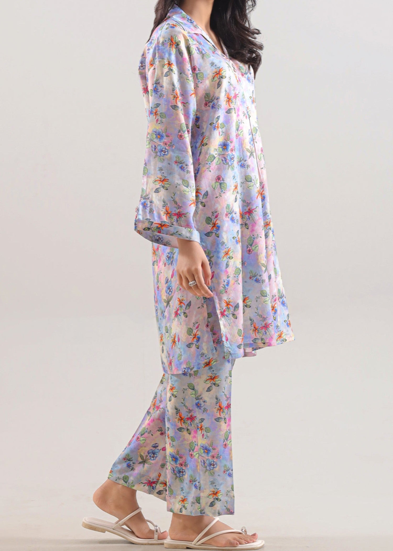 Saya Printed Arabic Lawn Stitched (Shirt/Trouser) WP2P 2374 Women 2pcs