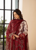 Khubsurat 4253 KH ST MAROON Printed Women 3pcs