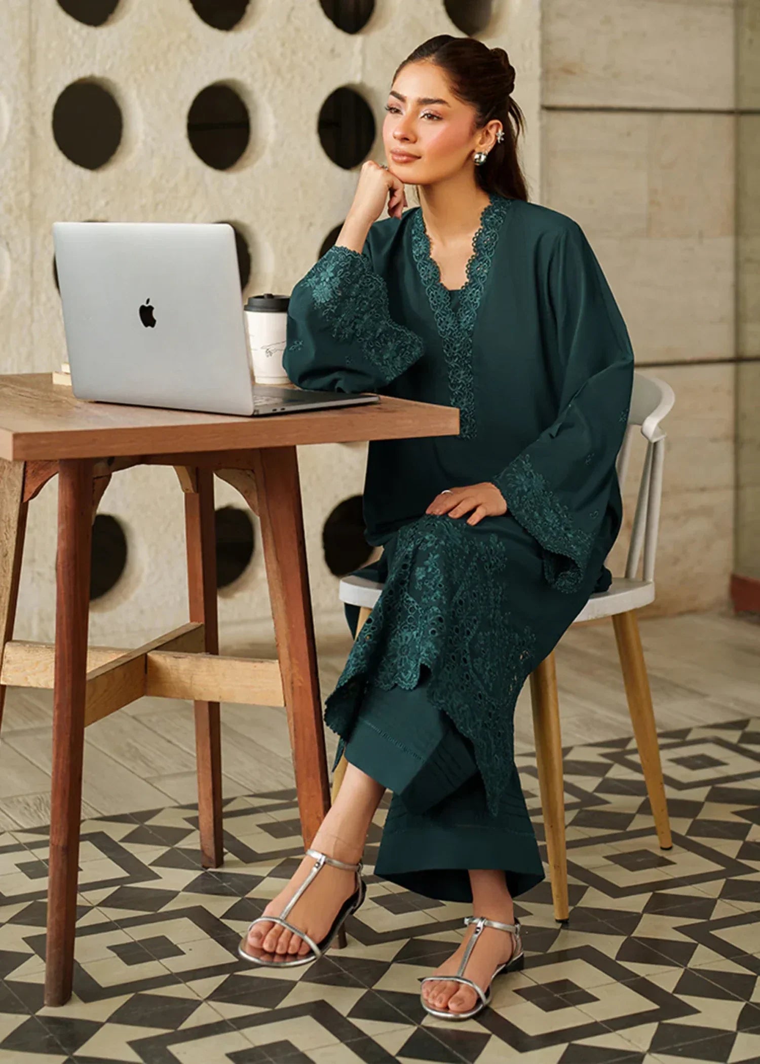 Azure Frozen Fern Women 2pcs