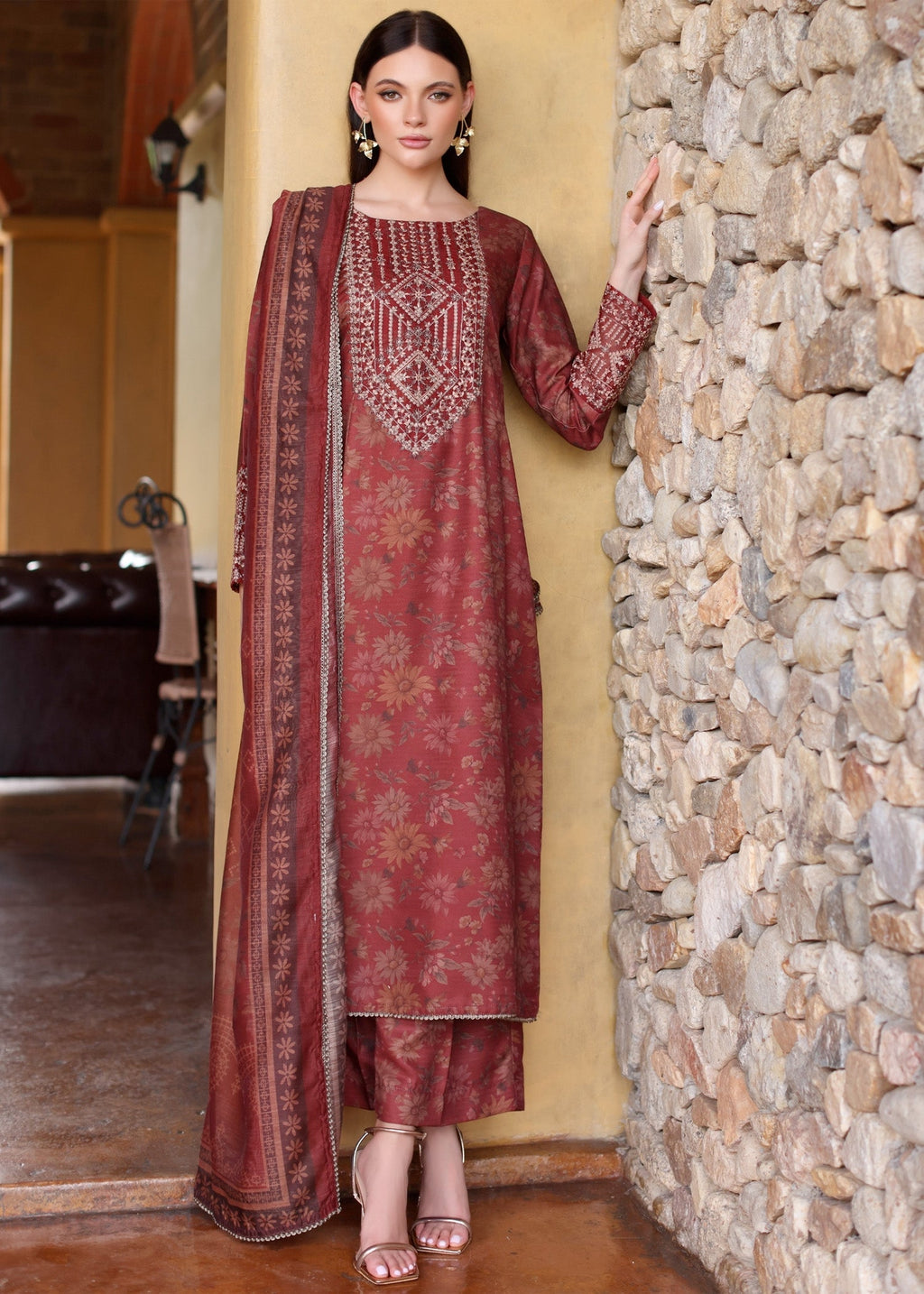 Mohagni BLS 51 STITCHED I UNSTITCHED Women 3pcs