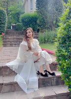 Rivaaj Fashion Front Open Style Off White RJF011 Women 3pcs