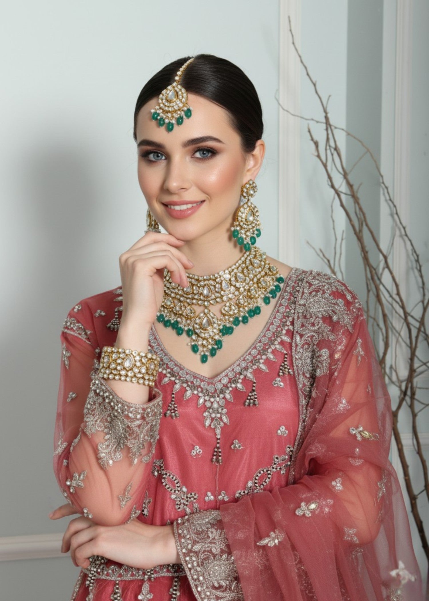 Insiya By Saira Jawad Bridal Maxi Strawberry Pink 216 Women 2pcs