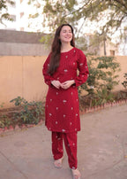 Tawakal Closet Stitched Petal Embroidery Women 2pcs