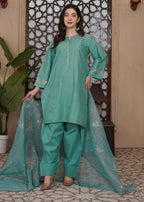 Waniya Awais WAF D19 (Farshi Shalwar) Women 3pcs