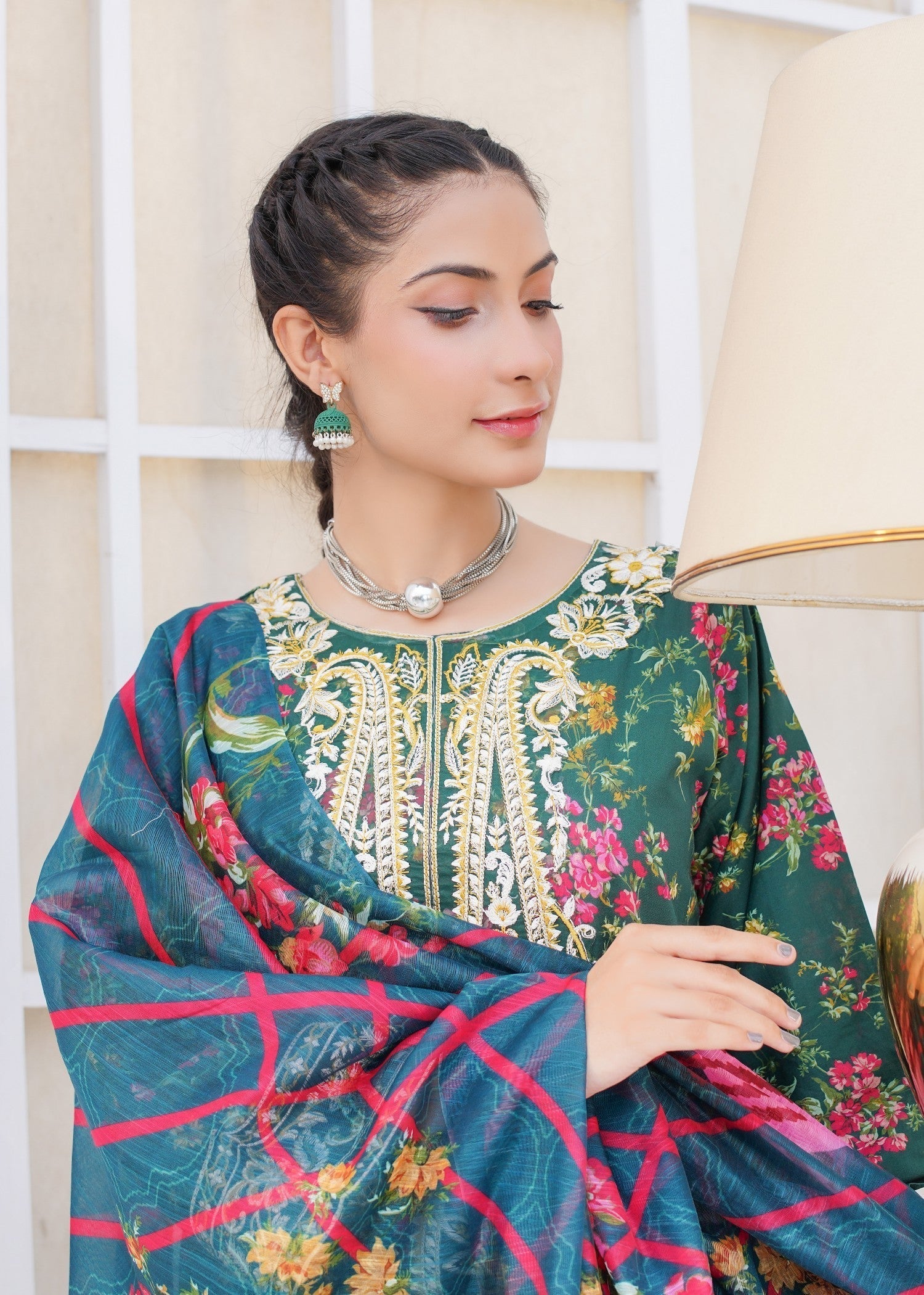 AATIQA Printed Pure Lawn Embroidered 14 Women 3pcs