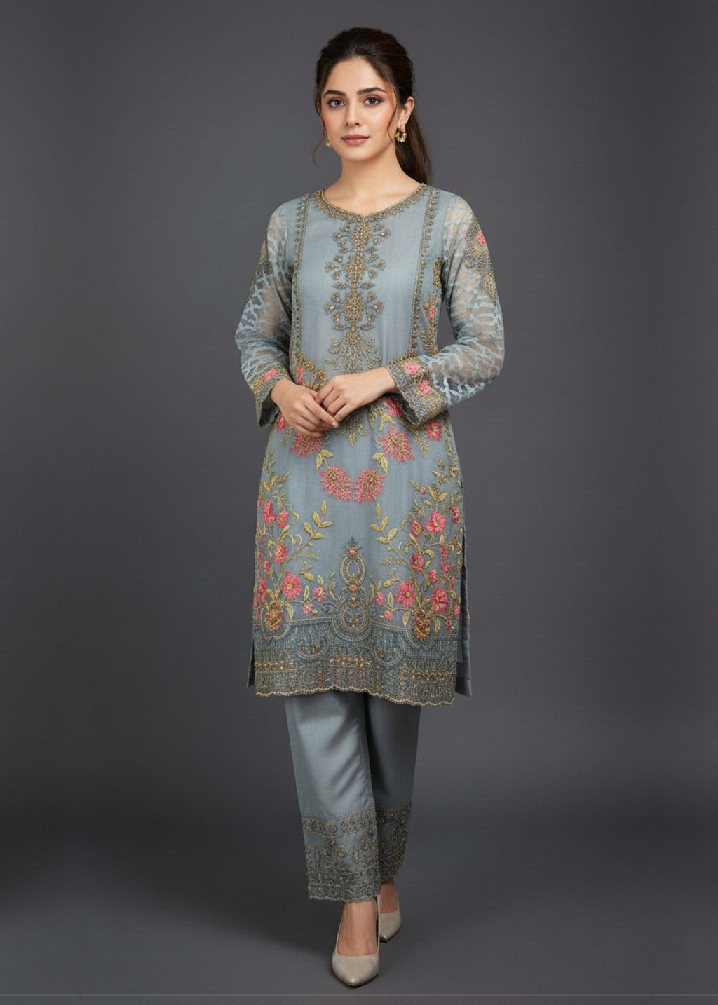 Diara Couture JIA US 431 GREY Women 3pcs