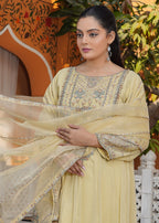 Pehnawa Fashion PLUSH LIGHT YELLOW Women 3pcs