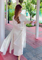 Rivaaj Fashion Front Open Style Off White RJF011 Women 3pcs