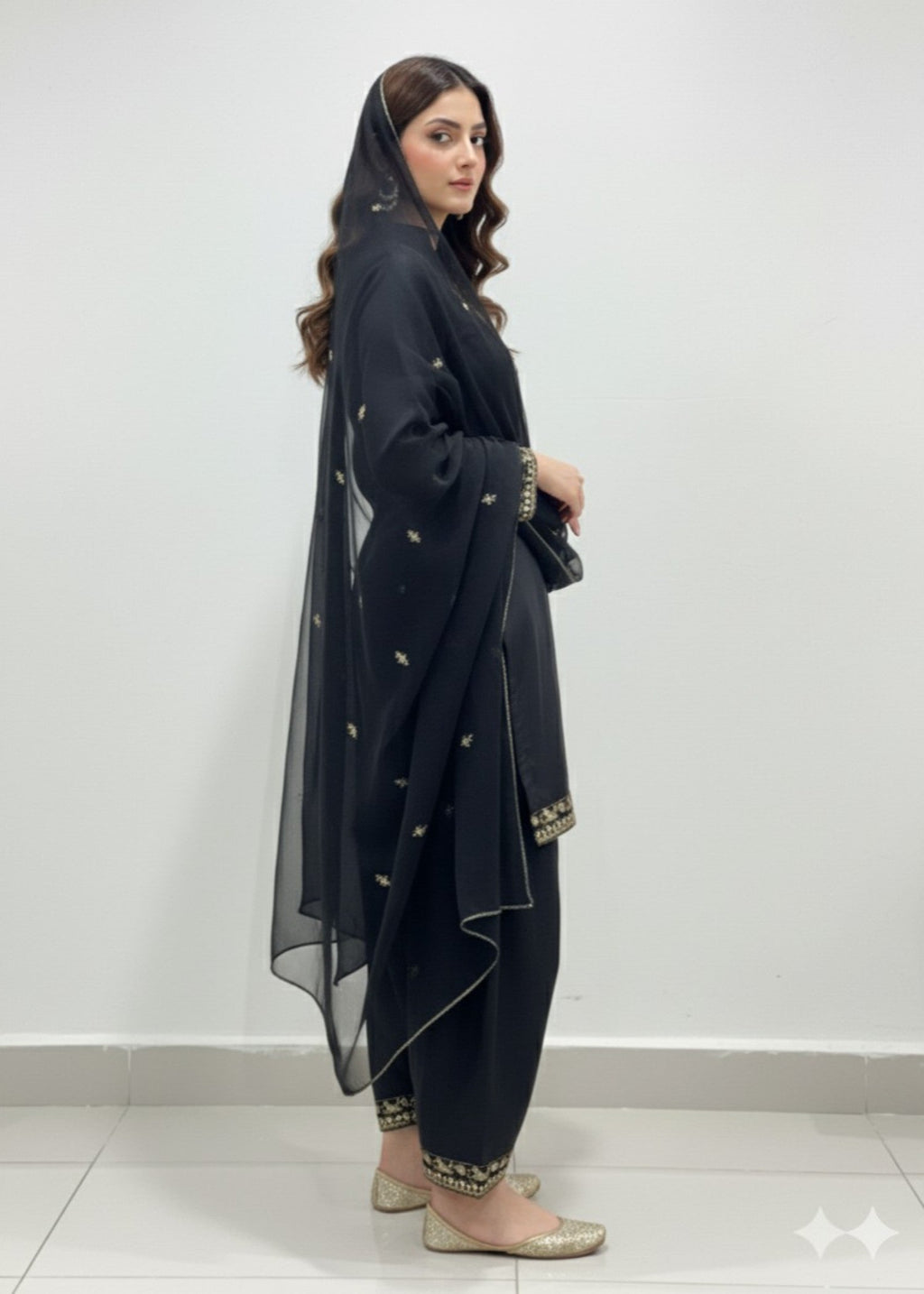 Shehroz Fashion BLACK FARSHI Women 3pcs