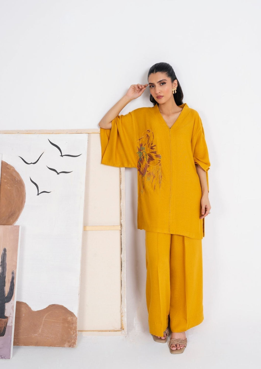 Jupiter Embroidered Silk Karandi F25 0020 Women 2pcs