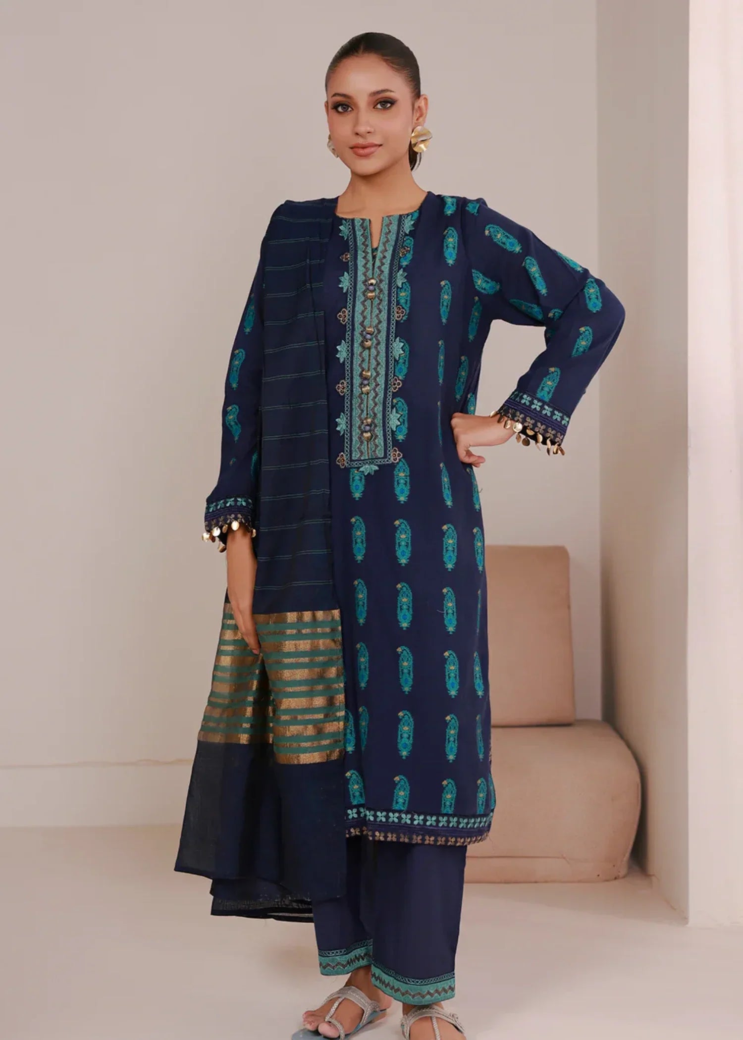 Zellbury WPW2433359 Navy Blue Women 3pcs