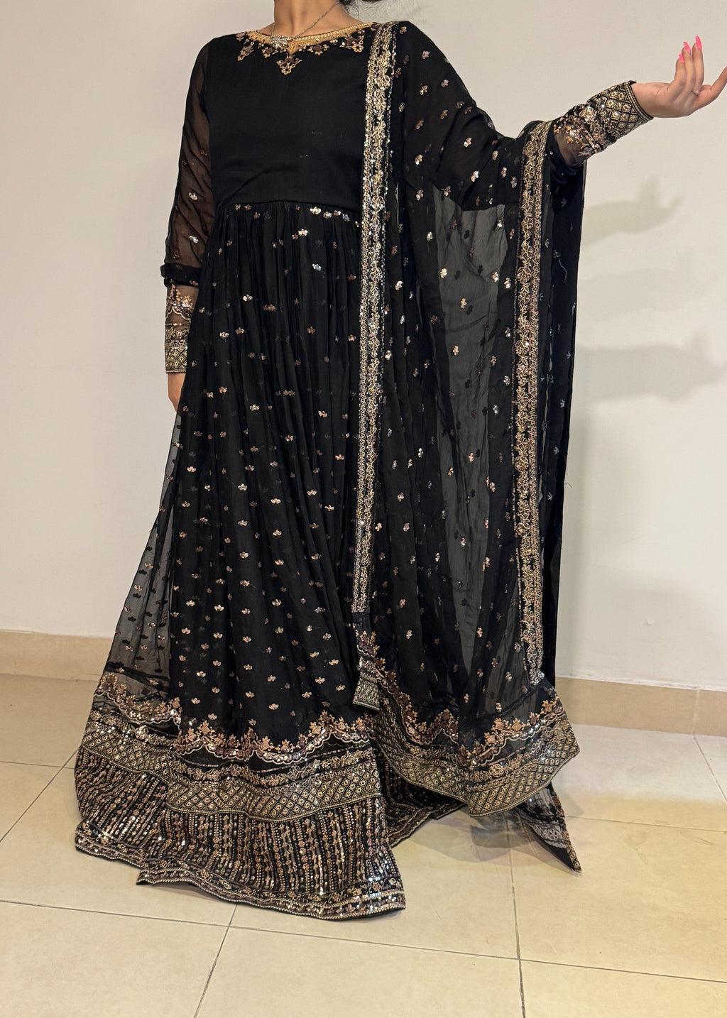 Fernazcouture Regal black Women 3pcs