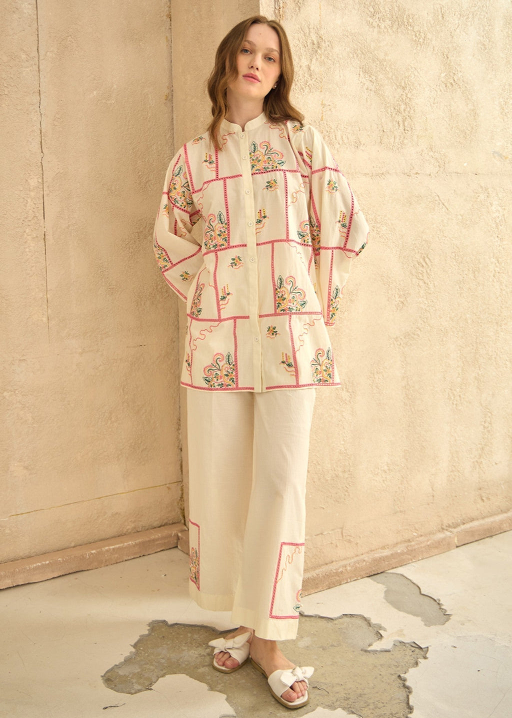 Kiara Suria – Embroidered Co ords Set Women 2pcs