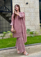 Four Season Boutique AABROOH MAUVE Women 3pcs