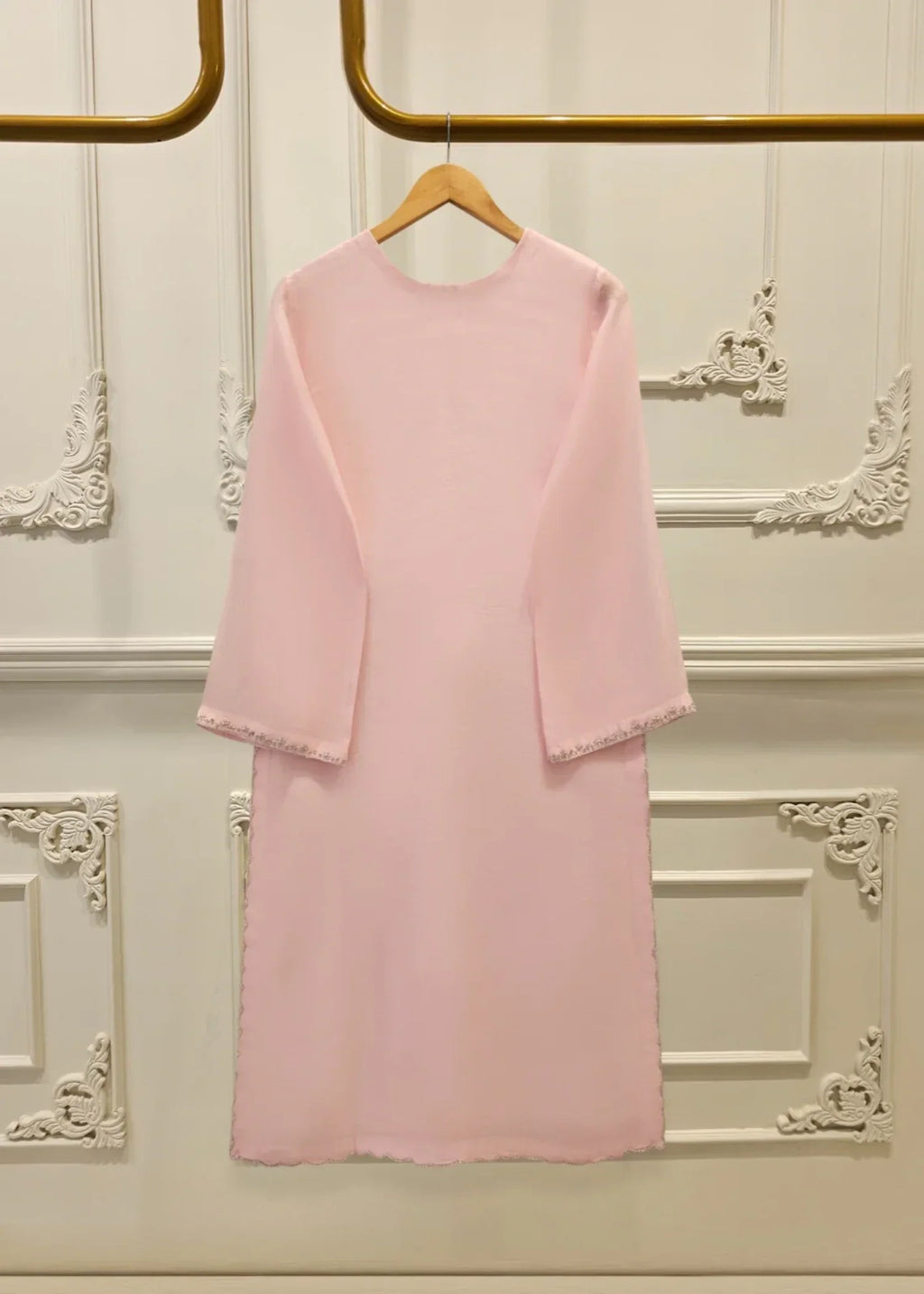 Agha Noor Pure Embroidered Cotton Net Suit S112095 Women 3pcs