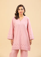Zenyre Pink Chikankari Set Women 2pcs