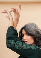 Sahibas By Mirza Forest Green Women 2pcs