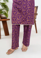 Stylish Collection LEAF PURPLE Women 2pcs