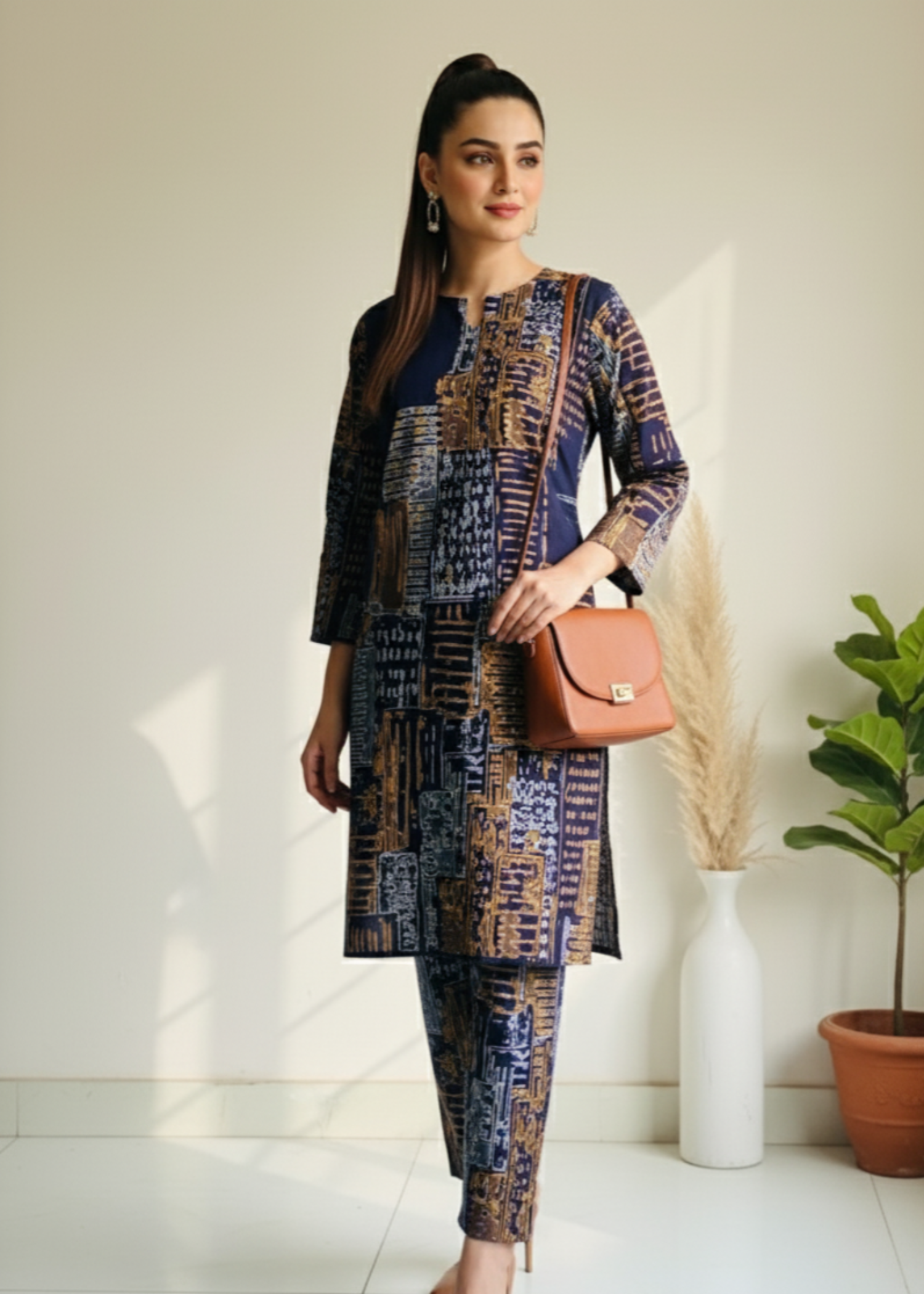 Anabya Garments Mountain Navy Women 2pcs