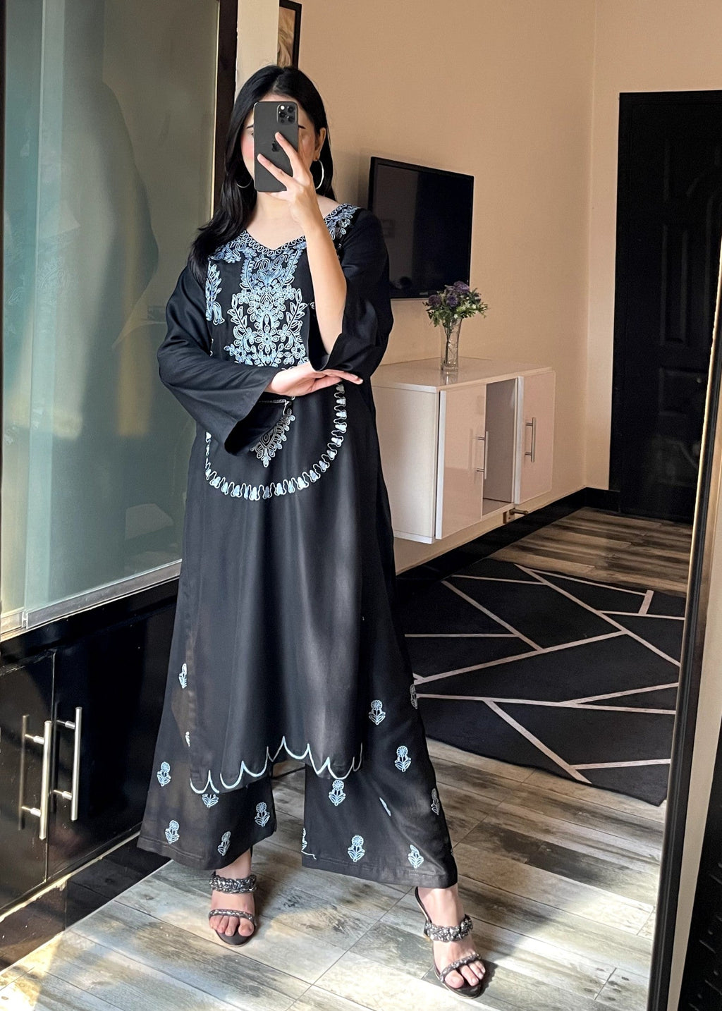 Tehzeeb Libas ALMOND EMBROIDERED Women 2pcs