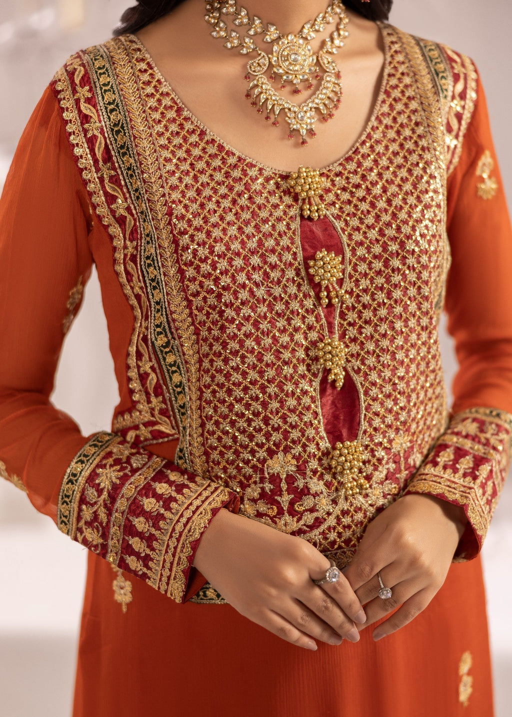 Alyssa RUST SUIT ALN18 Women 3pcs