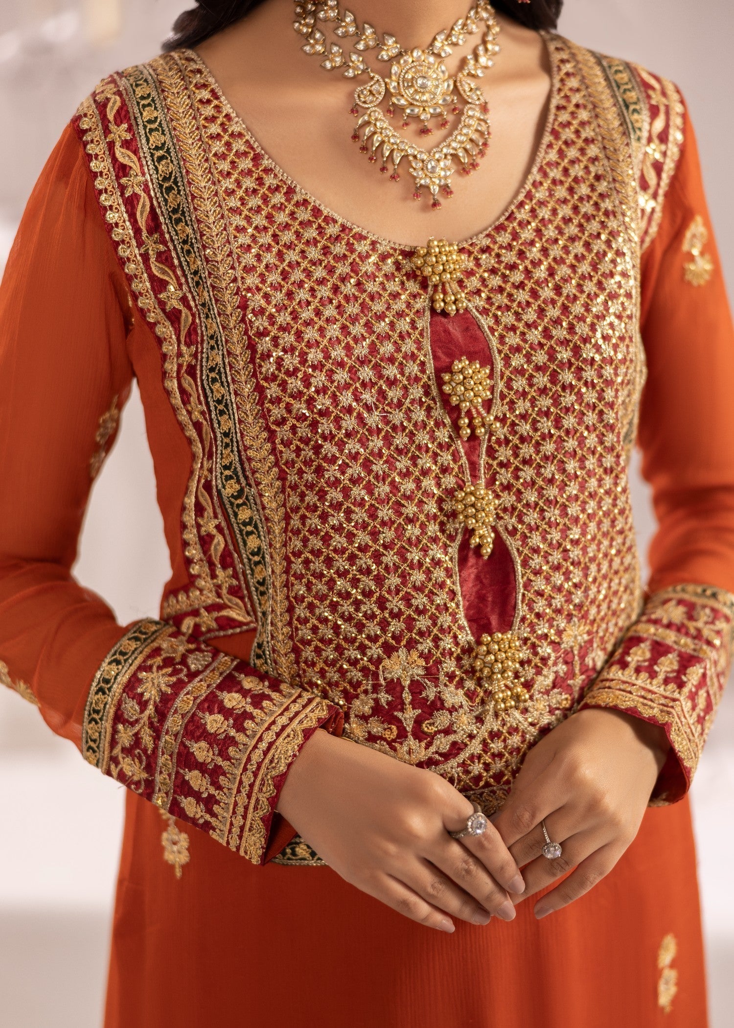 Alyssa RUST SUIT ALN18 Women 3pcs