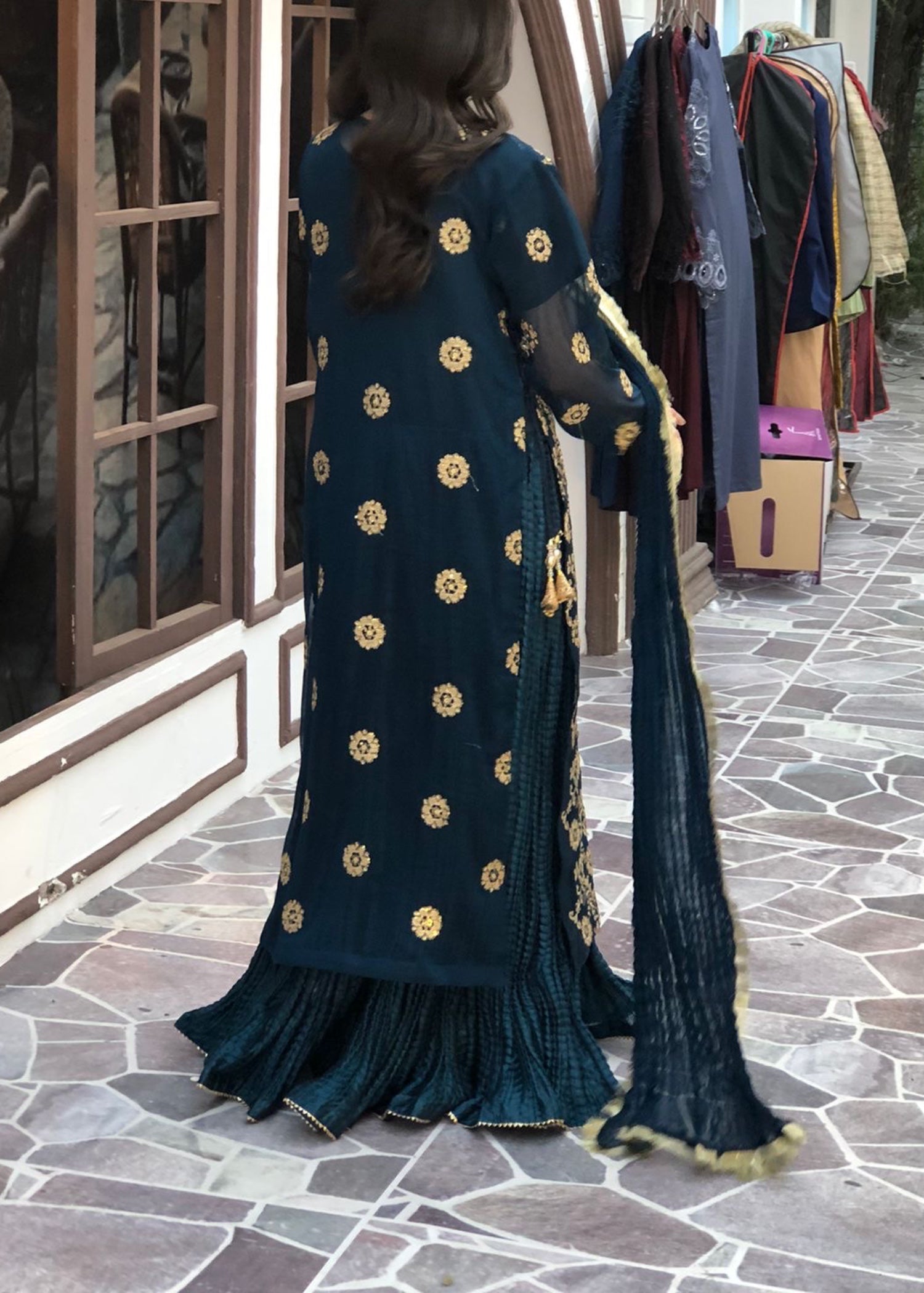 Suits By Sadia Crush style Teal Women 3pcs