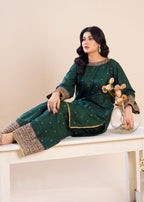 Zeenat & Zoha B GREEN Festive Women 3pcs