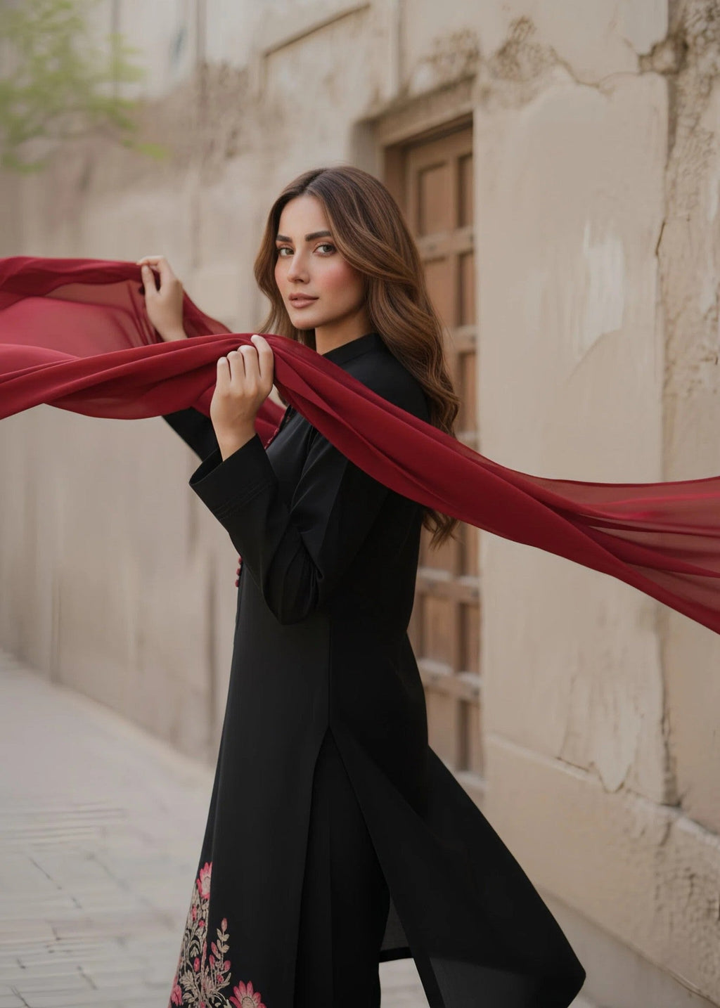 Saifron Diya Black Women 3pcs