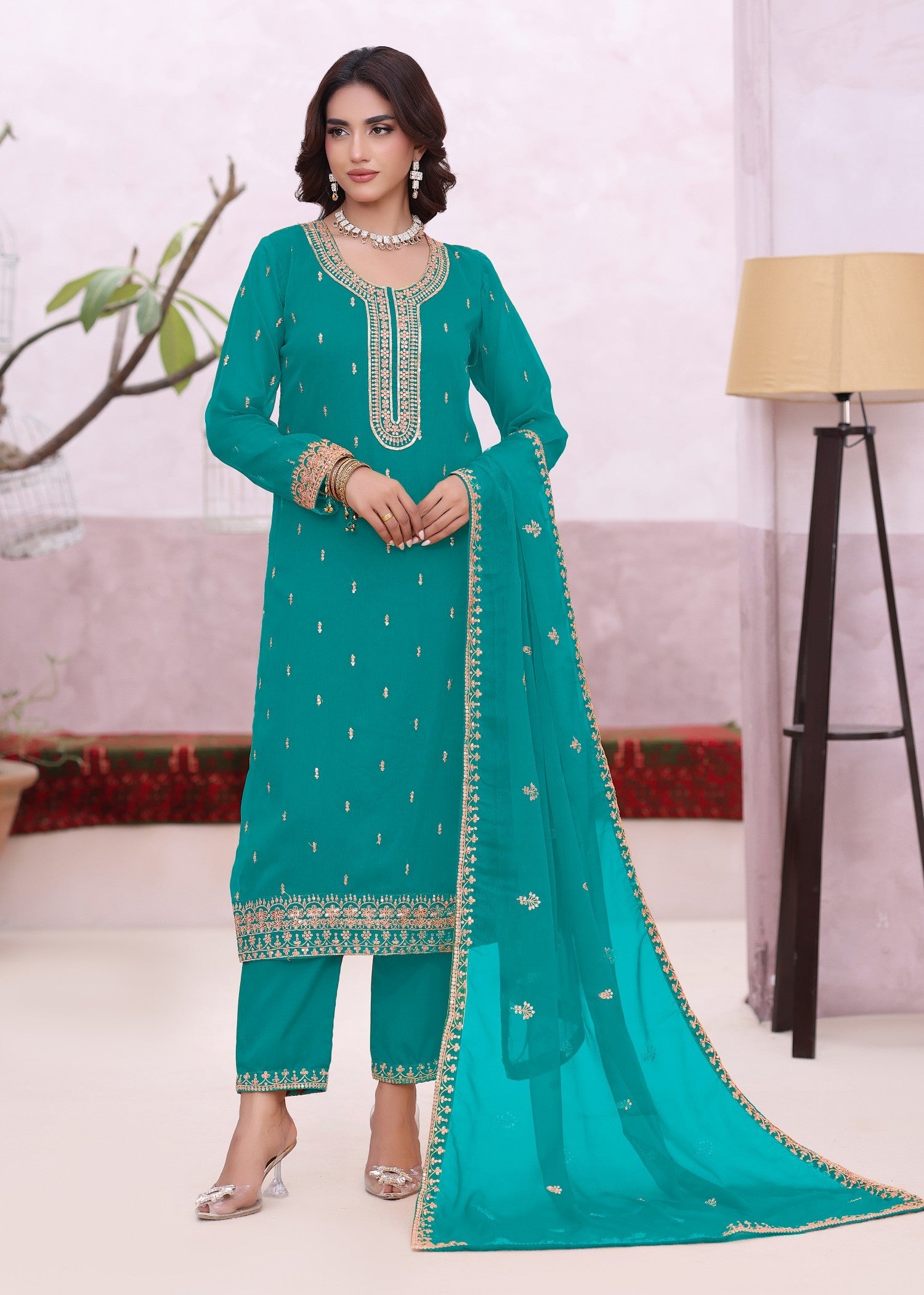 Abaan Zohan Ada Sea Green Women 3pcs