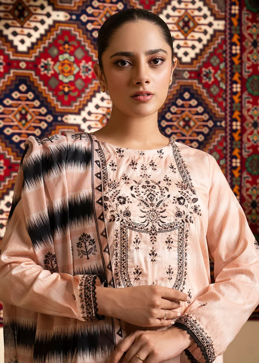 Zellbury WPS2521668 peach pink Women 2pcs