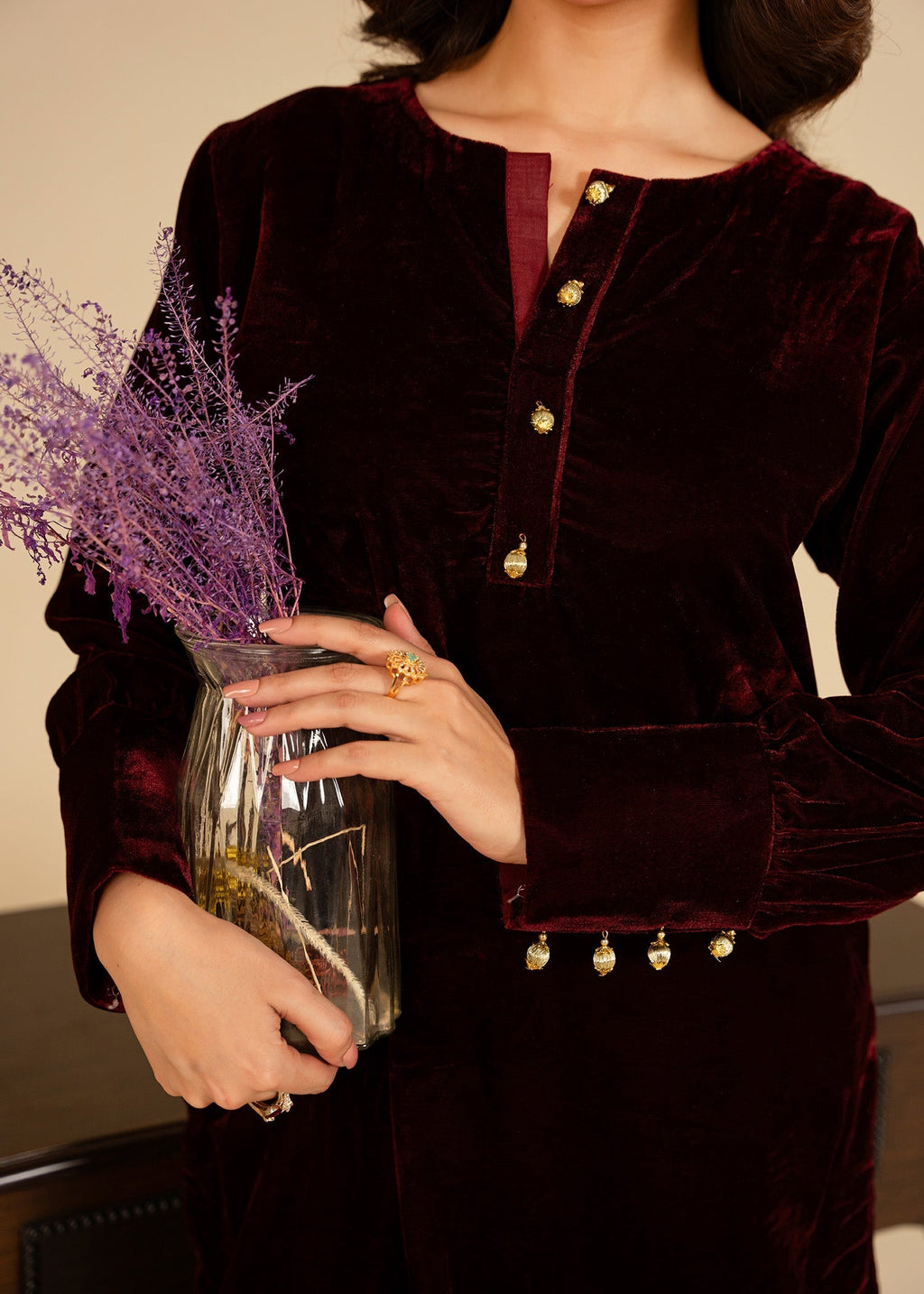 Momin Online Maroon Luxe Women 2pcs