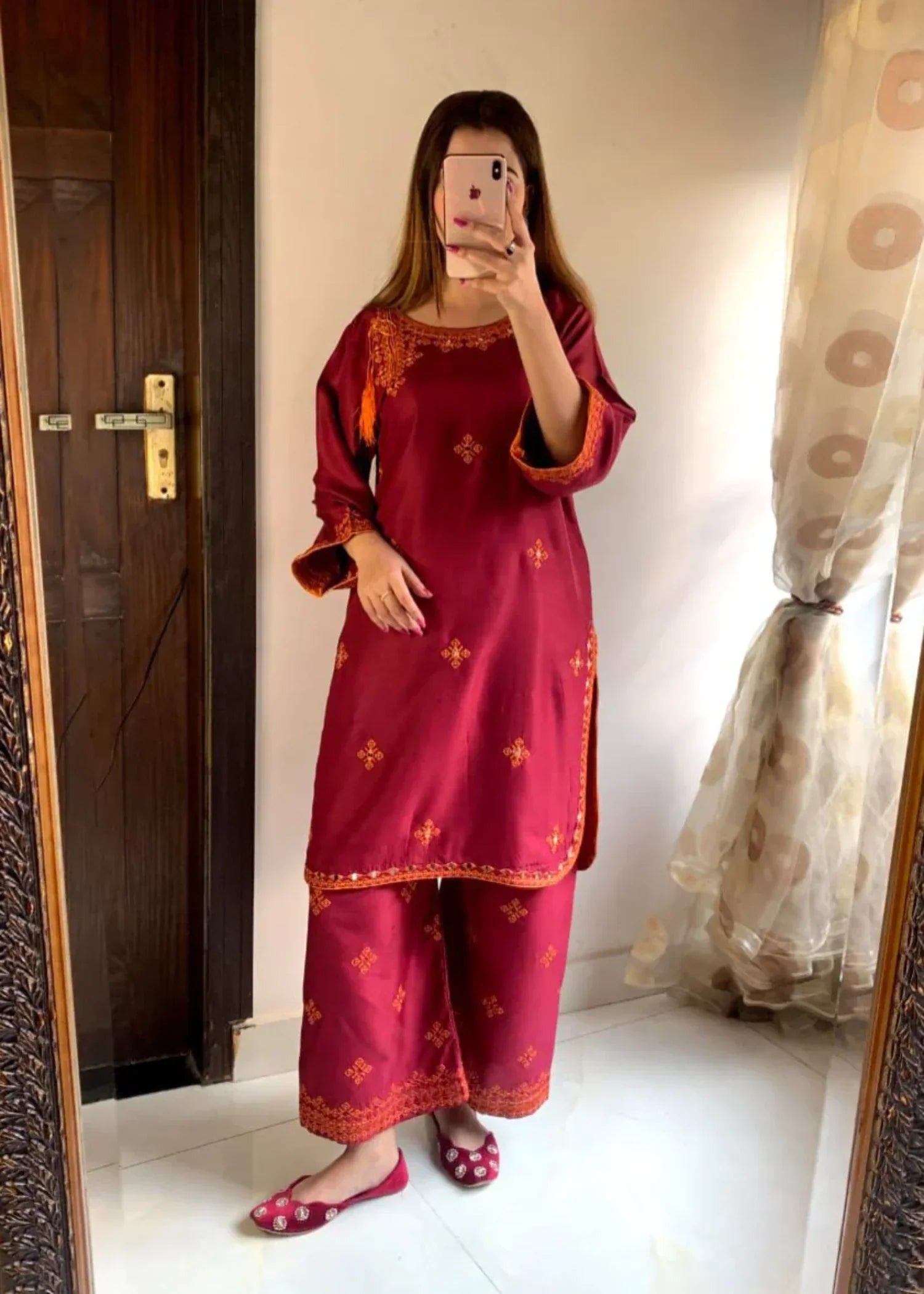 Preetpret BALOCHI MAROON Women 2pcs