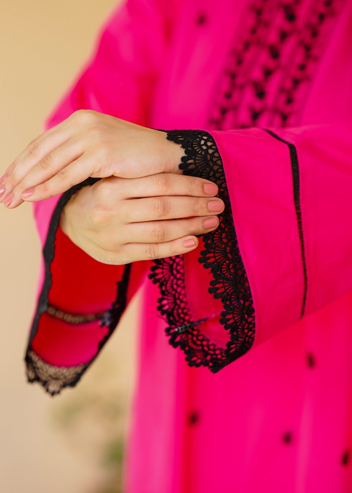 Namal Zara Ltd Embroidered Lawn Dress – Shocking Pink Charm Women 3pcs