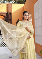 Pehnawa Fashion PLUSH LIGHT YELLOW Women 3pcs