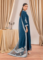 Four Season Boutique NIMRA PISHWAS TEAL Women 3pcs
