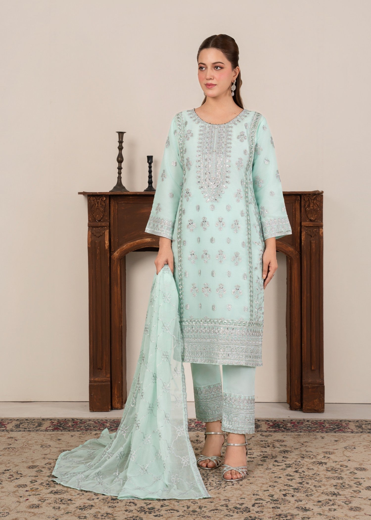 Four Season Boutique JUMMI 12 CHIFFON ICEBLUE Women 3pcs