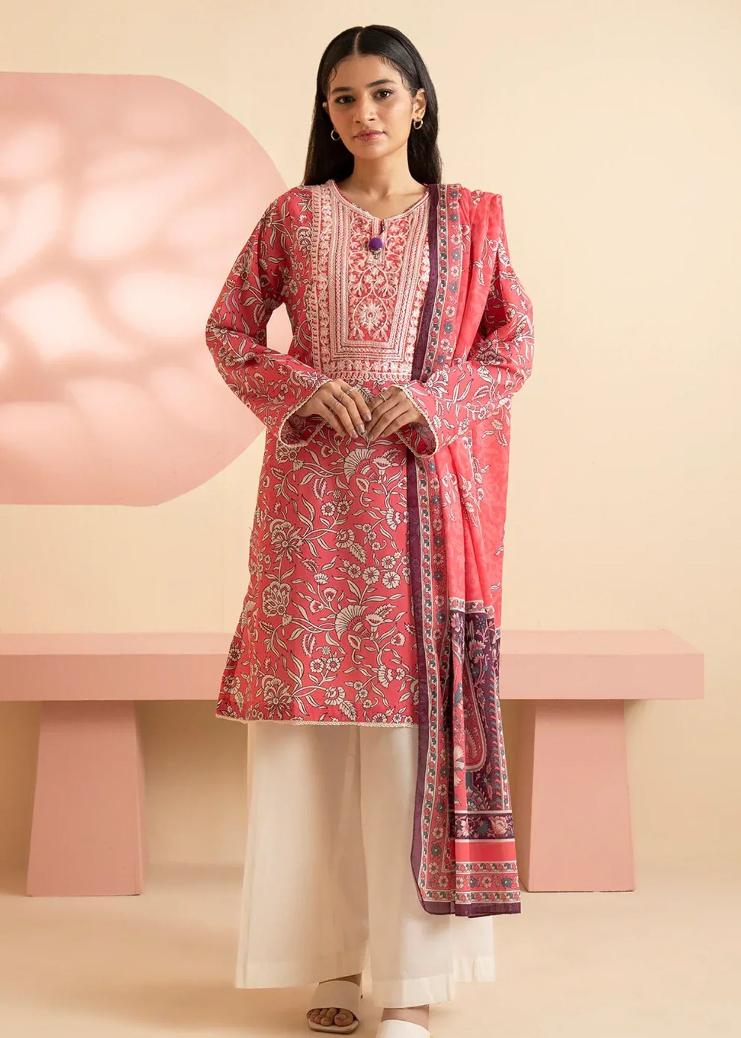 Zellbury WPS2521476 Coral Red Women 2pcs