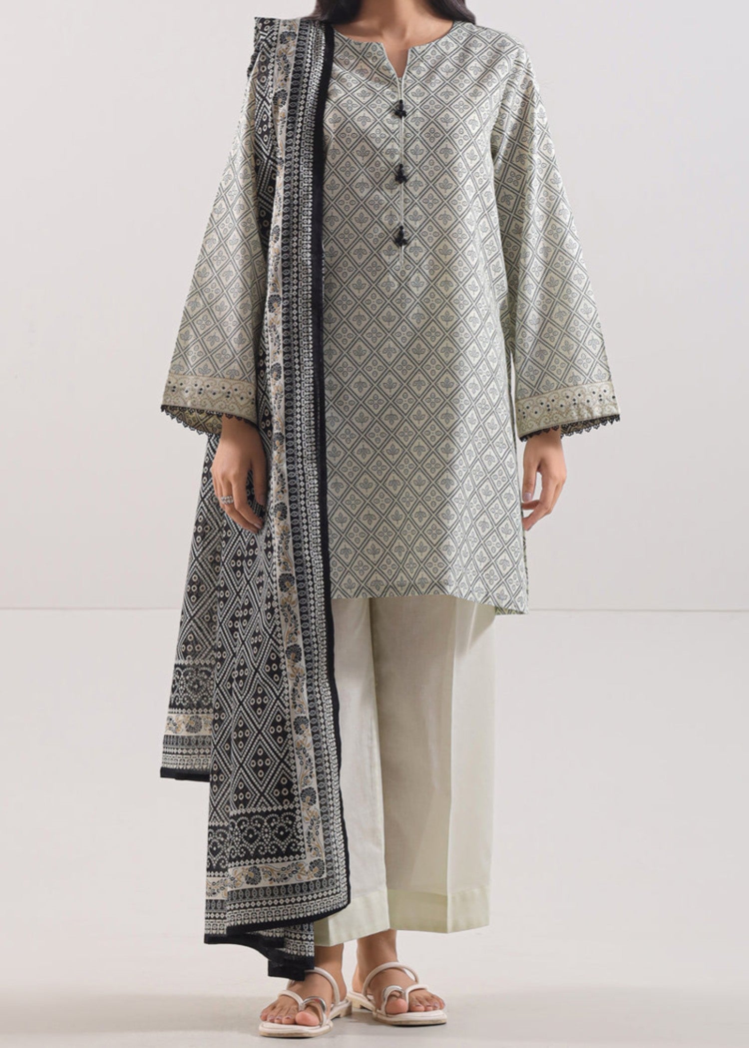 Saya Printed Lawn Stitched WP3P 727 Women 3pcs