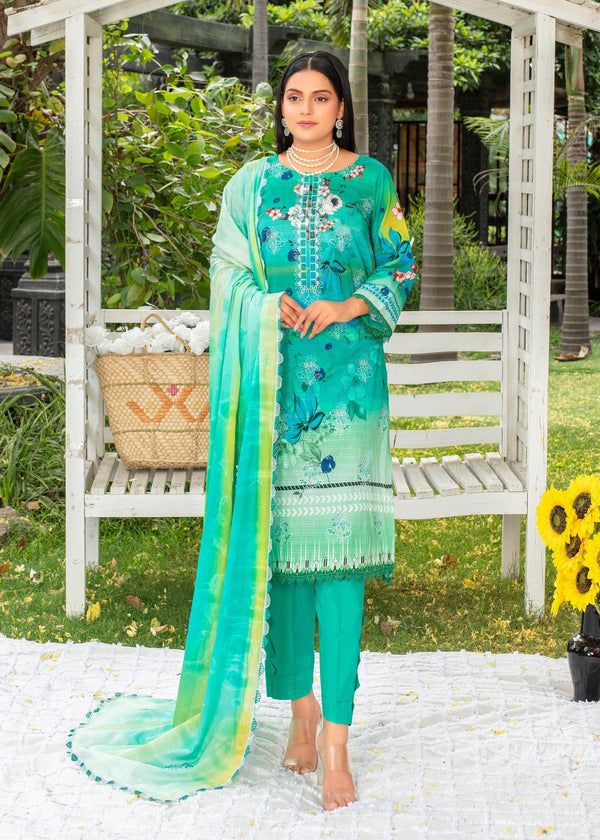 Ayeza Collection Aqua Kurta Set 03 Women 3pcs