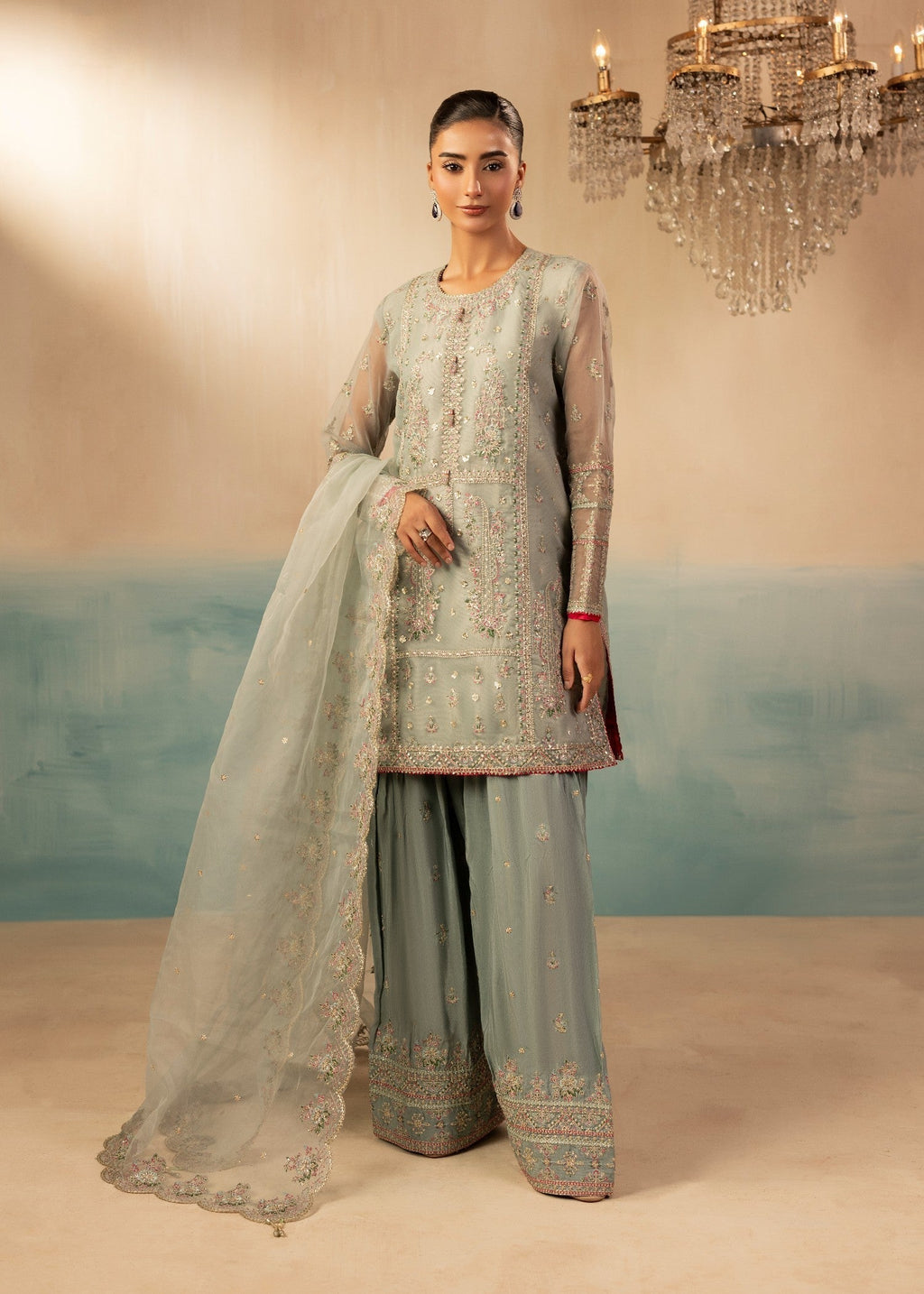 Diara Couture INSHA FS 02 PASTEL GREY Women 3pcs