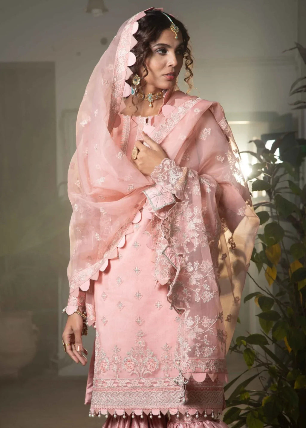 Surmai Gulnara 3 ( PCS EMBROIDER HAND EMBELLISHED SUIT) Women 3pcs