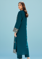 Shehroz Fashion zink blue Women 2pcs