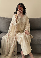 Bin Tayyab (BT006287 CRM) Women 3pcs