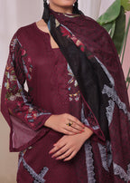 Aanchal Printed Lawn Suit Gulzar Women 3pcs