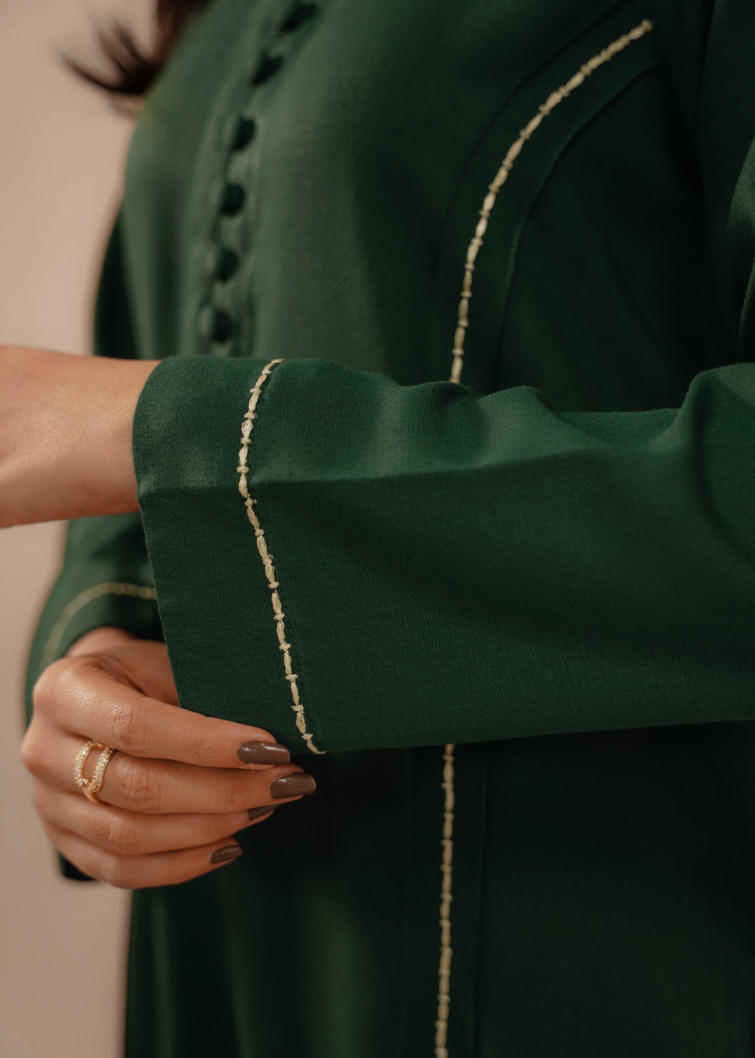 Divinely Crafted Women's Embroidered Co ord set Jade Women 2pcs